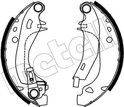 METELLI 53-0329Y комплект тормозных колодок на PEUGEOT 205 II (20A/C)