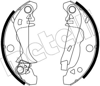 METELLI 53-0339Y комплект тормозных колодок на RENAULT 4 (112_)
