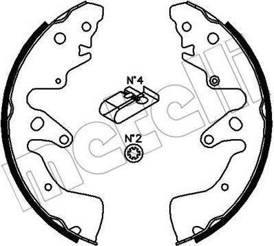 METELLI 53-0407 комплект тормозных колодок на SUZUKI GRAND VITARA II (JT)