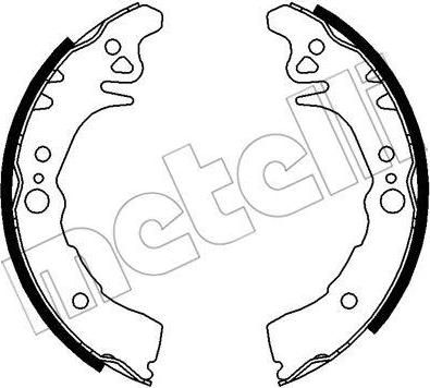 METELLI 53-0436 комплект тормозных колодок на TOYOTA PLATZ (NCP1_)
