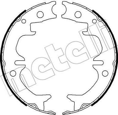 METELLI 53-0442 комплект тормозных колодок, стояночная тормозная с на TOYOTA CELICA Наклонная задняя часть (ST16_, AT16_)