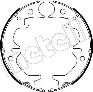 METELLI 53-0444 комплект тормозных колодок, стояночная тормозная с на TOYOTA AVENSIS (_T22_)