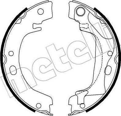 METELLI 53-0446 комплект тормозных колодок, стояночная тормозная с на TOYOTA COROLLA (CDE12_, ZZE12_, NDE12_, ZDE12_)