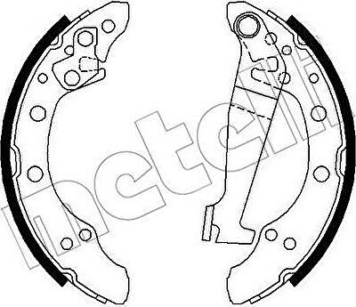 METELLI 53-0462 комплект тормозных колодок на VW SANTANA (32B)