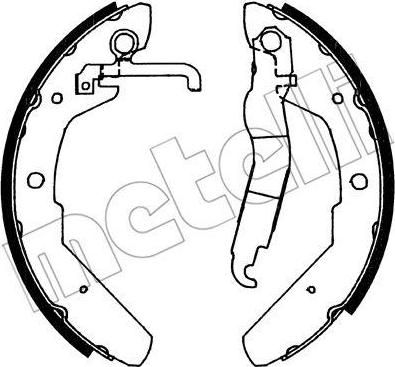 METELLI 53-0464 комплект тормозных колодок на VW TRANSPORTER III фургон