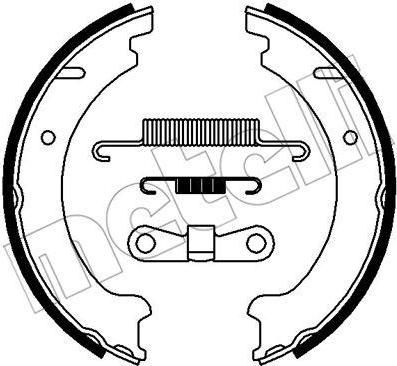 METELLI 53-0478K комплект тормозных колодок, стояночная тормозная с на VOLVO C70 I кабрио