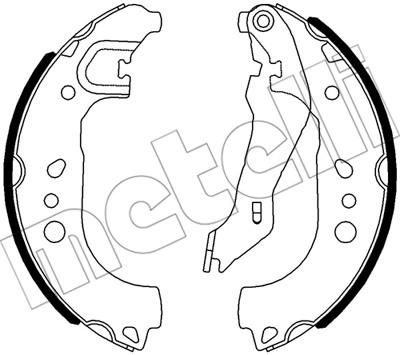 METELLI 53-0537 комплект тормозных колодок на SKODA RAPID Spaceback (NH1)