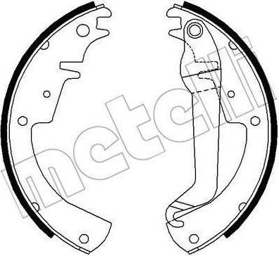 METELLI 53-0613 комплект тормозных колодок на OPEL KADETT D (31_-34_, 41_-44_)