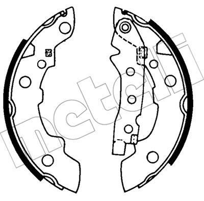 METELLI 53-0623 комплект тормозных колодок на RENAULT 4 (112_)