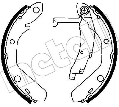 METELLI 53-0651 комплект тормозных колодок на VW GOLF I Cabriolet (155)