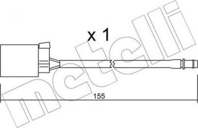 METELLI SU.015 сигнализатор, износ тормозных колодок на FORD MONDEO I седан (GBP)