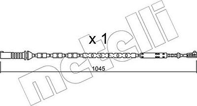 METELLI SU.279 сигнализатор, износ тормозных колодок на 3 (F30, F35, F80)