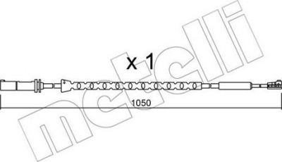 METELLI SU.310 сигнализатор, износ тормозных колодок на X5 (E70)