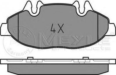 MEYLE Комплект тормозных колодок, диско (025 240 0720)