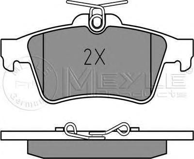 MEYLE Комплект тормозных колодок, диско (025 241 3716)