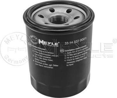 Meyle 33-14 322 0001 масляный фильтр на FIAT SEDICI (FY_)