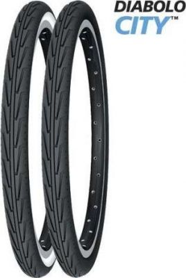 Покрышка MICHELIN DIABOLO CITY 37-288 (14X1 3/8X1 5/8) треккинг GW Цвет- белый