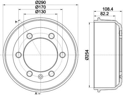 MINTEX MBD039 тормозной барабан на LTI TX