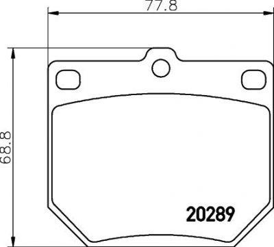 MINTEX MDB1054 комплект тормозных колодок, дисковый тормоз на TOYOTA CRESSIDA седан (RX3_)