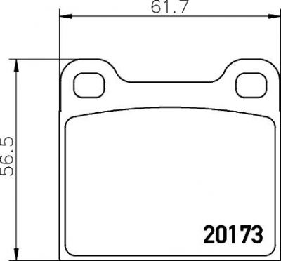 MINTEX MDB1068 комплект тормозных колодок, дисковый тормоз на MERCEDES-BENZ S-CLASS (W126)