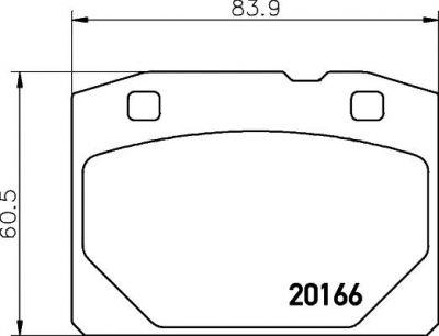 MINTEX MDB1074 комплект тормозных колодок, дисковый тормоз на LADA ZHIGULI