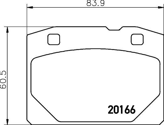 MINTEX MDB1074 комплект тормозных колодок, дисковый тормоз на LADA ZHIGULI