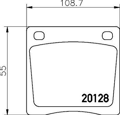 MINTEX MDB1107 комплект тормозных колодок, дисковый тормоз на NISSAN CHERRY II купе (N10)