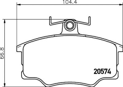 MINTEX MDB1217 комплект тормозных колодок, дисковый тормоз на AUDI 80 (81, 85, B2)