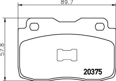 MINTEX MDB1256 комплект тормозных колодок, дисковый тормоз на FIAT FIORINO фургон (146)