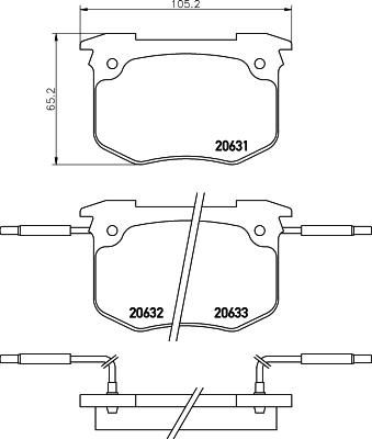 MINTEX MDB1315 комплект тормозных колодок, дисковый тормоз на PEUGEOT 505 Break (551D)