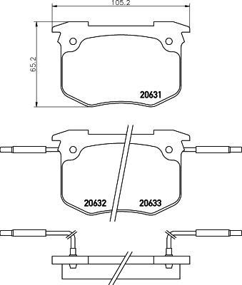 MINTEX MDB1315 комплект тормозных колодок, дисковый тормоз на PEUGEOT 505 Break (551D)