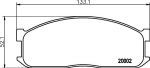 MINTEX MDB1346 комплект тормозных колодок, дисковый тормоз на MAZDA E-SERIE фургон (SR2)
