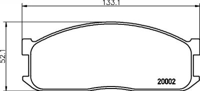 MINTEX MDB1346 комплект тормозных колодок, дисковый тормоз на MAZDA E-SERIE фургон (SR2)