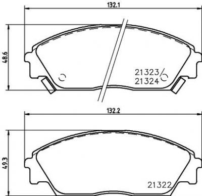MINTEX MDB1374 комплект тормозных колодок, дисковый тормоз на HONDA CONCERTO (HW, MA)
