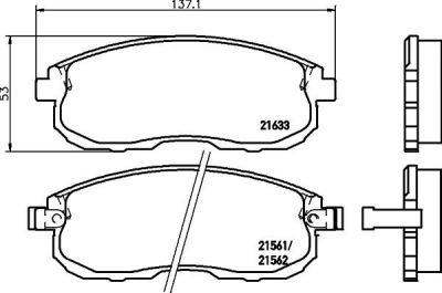 MINTEX MDB1451 комплект тормозных колодок, дисковый тормоз на NISSAN 200 SX (S13)