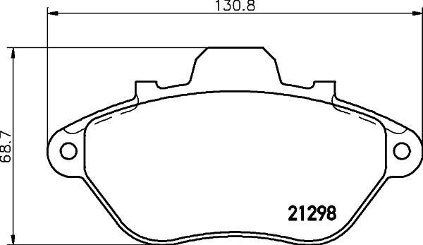 MINTEX MDB1454 Комплект тормозных колодок, диско