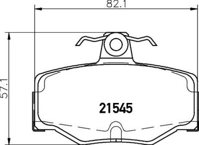 MINTEX MDB1489 комплект тормозных колодок, дисковый тормоз на NISSAN PRIMERA Traveller (WP11)