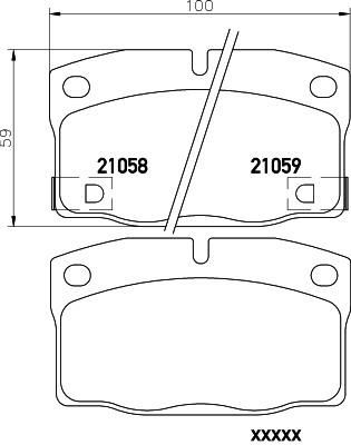 MINTEX MDB1512 комплект тормозных колодок, дисковый тормоз на OPEL OMEGA A (16_, 17_, 19_)