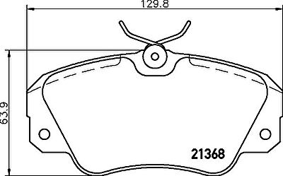 MINTEX MDB1540 комплект тормозных колодок, дисковый тормоз на OPEL OMEGA B (25_, 26_, 27_)