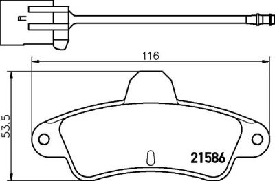 MINTEX MDB1588 Колодки торм.зад. Ford Mondeo I, II