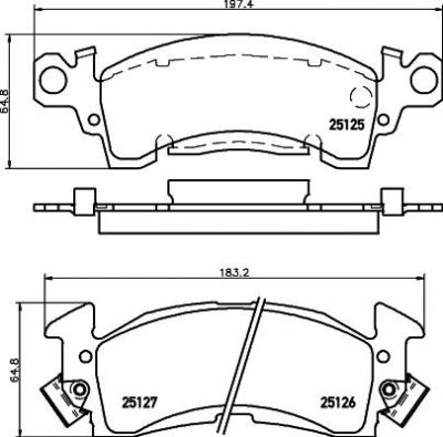 MINTEX MDB1594 комплект тормозных колодок, дисковый тормоз на CHEVROLET ASTRO автобус