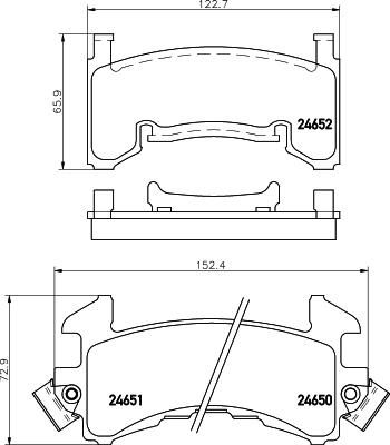 MINTEX MDB1595 комплект тормозных колодок, дисковый тормоз на CHEVROLET S10 пикап