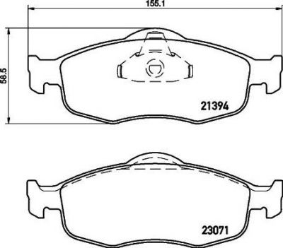 MINTEX MDB1620 комплект тормозных колодок, дисковый тормоз на FORD SCORPIO I (GAE, GGE)