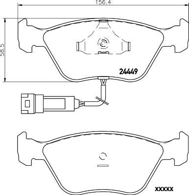 MINTEX MDB1637 комплект тормозных колодок, дисковый тормоз на FORD MONDEO I (GBP)