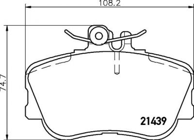 MINTEX MDB1642 комплект тормозных колодок, дисковый тормоз на MERCEDES-BENZ C-CLASS универсал (S202)