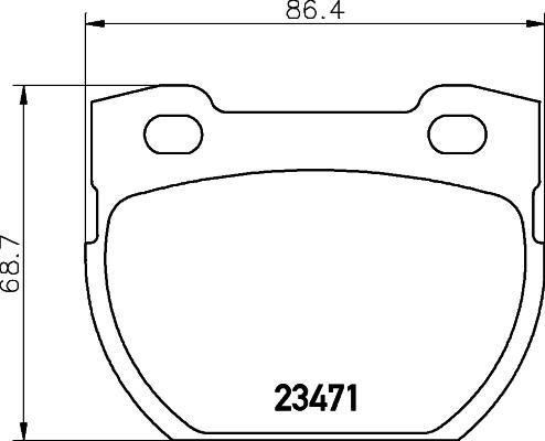 MINTEX MDB1645 Комплект тормозных колодок, диско