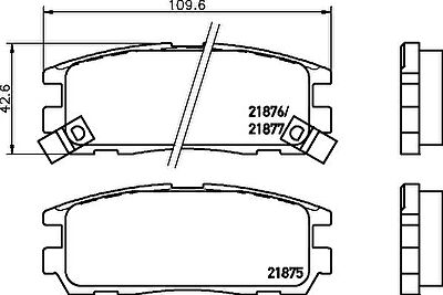 MINTEX MDB1698 комплект тормозных колодок, дисковый тормоз на OPEL FRONTERA B (6B_)