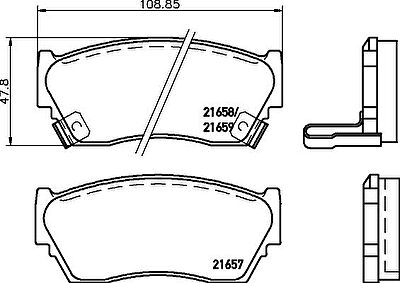 MINTEX MDB1720 комплект тормозных колодок, дисковый тормоз на NISSAN SUNNY III Liftback (N14)