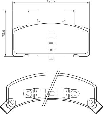 MINTEX MDB1787 комплект тормозных колодок, дисковый тормоз на CHEVROLET SUBURBAN