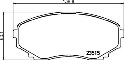 MINTEX MDB1830 комплект тормозных колодок, дисковый тормоз на MAZDA E-SERIE фургон (SR2)